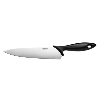 Afbeelding van Fiskars Koksmes, Essential, Lemmet lengte: 21 cm, Roestvrij staal/PP plastic, Zwart, 1065565