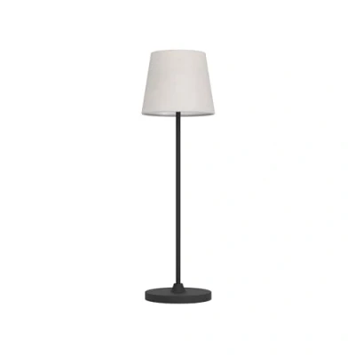 Afbeelding van EGLO Leonero Tafellamp Oplaadbaar LED 34 cm Zwart/Beige Instelbaar wit licht Draadloos Dimbaar