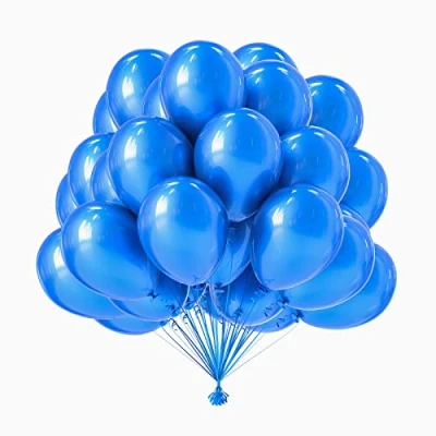 Afbeelding van 50 stuks blauwe ballonnen van 25 cm, babyshower decoratie voor jongens, ballonslinger, verjaardagsballonnen, feestdecoratie babyjongens