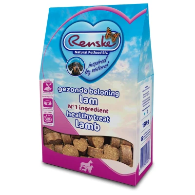 Afbeelding van Renske Gezonde Beloning Hartjes Lam 150 GR