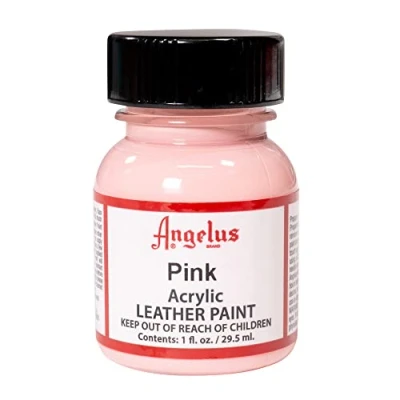 Afbeelding van Angelus Leather Acrylic Paint textielverf voor leren stoffen acrylbasis Pink 29,5ml