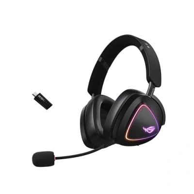 Image de Casque gaming sans fil et filaire tri mode Asus ROG Delta II Noir