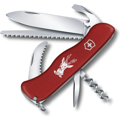 Afbeelding van Victorinox Hunter Red Zwitsers Zakmes 12 Functies Rood