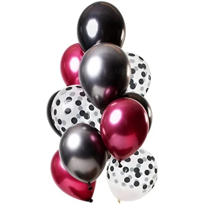 Afbeelding van Ballonnen set Dark Richness 12 stuks