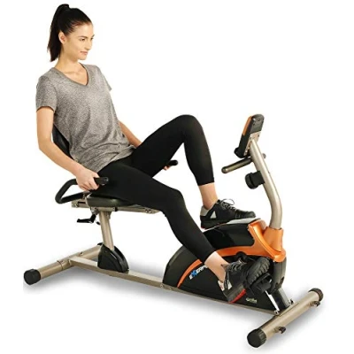 Afbeelding van Exerpeutic Ligfiets Ergometer Comfortabel met XXL zitkussen, Bluetooth, 8 weerstandsniveaus, LCD scherm en MyCloudFitness app