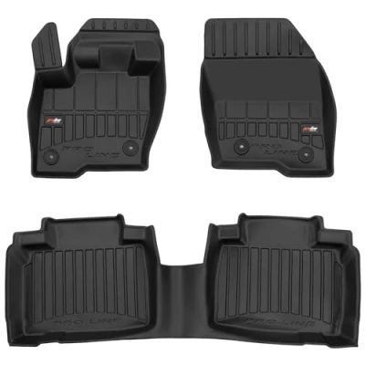 Afbeelding van M MOTOS Rubberen vloermatten voor Ford Edge II sinds 2014 Verbeter je reiscomfort met de zwarte antislipmat auto 3D automat alle weersomstandigheden, bescherming tegen geluid