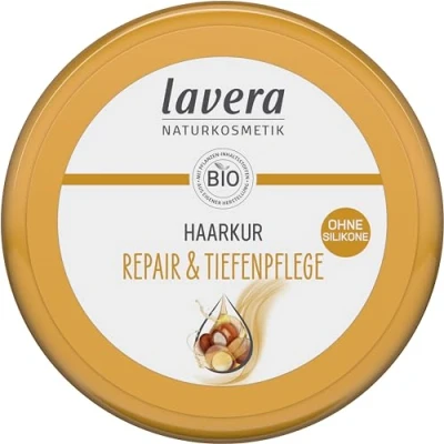 Afbeelding van lavera Herstellende en grondige haarkuur, siliconenvrij, intensieve reparatie rijke verzorging, veganistisch, natuurlijke cosmetica, 200 ml