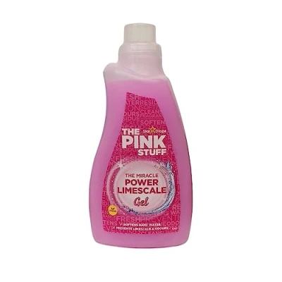 Afbeelding van The Pink Stuff Miracle Power Kalkgel voor wasmachine, 1 liter, beschermt, reinigt en voorkomt kalkaanslag