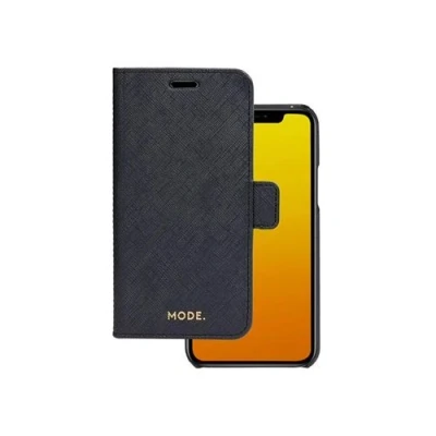 Afbeelding van iPhone 11 Pro/Xs/X Bookcase hoesje dbramante1928 Effen Zwart Leer