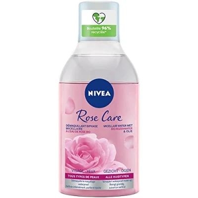 Afbeelding van NIVEA Demaquillant Biphase Micéllaire Rose Care à l&#039;Eau de Bio