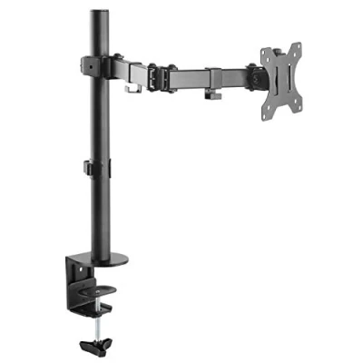 Afbeelding van RICOO PC houder, draaibaar, kantelbaar, scharnierarm, voor universeel display, monitor 13 30 inch (33 76 cm), TS2711, tafelklem, VESA, 100 x 100, zwart