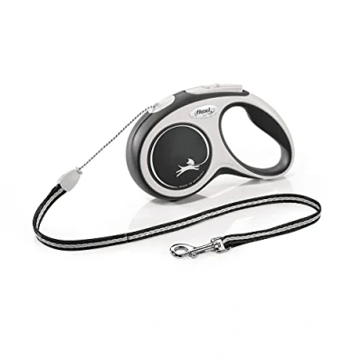 Afbeelding van Flexi Hondenriem New Comfort Koord Zwart 5m max. 12kg