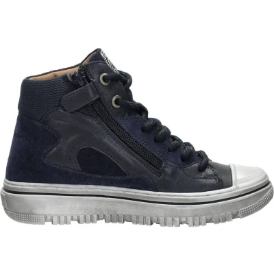 Afbeelding van Develab Veterschoenen Hoog blauw Maat 31