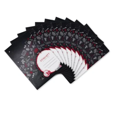 Afbeelding van Landre Schoolschriften, A4, geruit, 16 vellen, 10 stuks, zwart