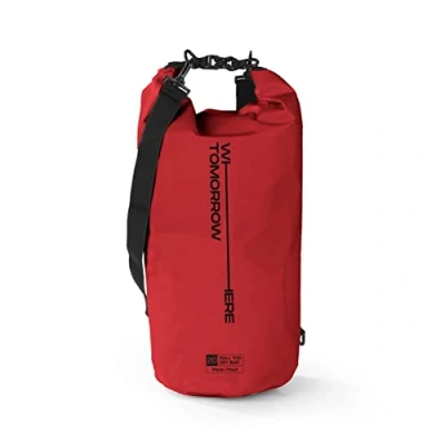 Afbeelding van Where Tomorrow PVC dry bag Style 02 20L rood