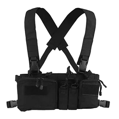 Afbeelding van Huenco Tactisch 500D Molle Multicam aanvalsvest met meerdere zakken