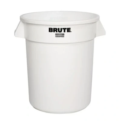 Image de Conteneur professionnel rond Brute Rubbermaid blanc 76 L