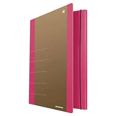 Afbeelding van DONAU LIFE 2060001FSC 30 Verzamelmap met elastiek van karton/karton 500 g/m² 3 kleppen, A4, voor kantoor, school en thuis, FSC® gecertificeerd