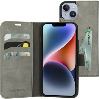 Afbeelding van Mobiparts Classic Wallet Case Apple iPhone 14 Granite Grey