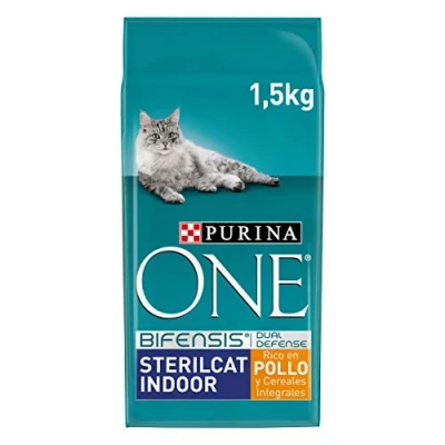 Afbeelding van Purina One Gesteriliseerde Binnenkatten kattenvoer Kip 6x 1.5kg