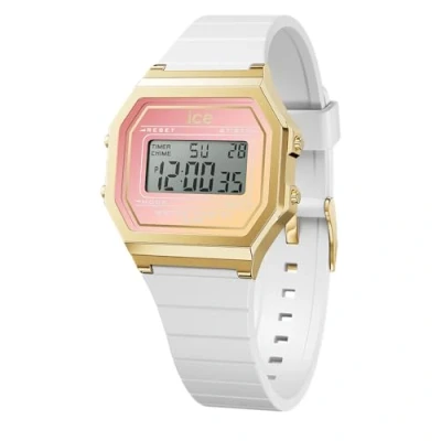 Afbeelding van Ice Watch Digit Retro White Dreamscape 022716 Horloge Siliconen Wit Ø 33 mm
