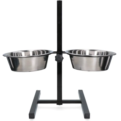 Afbeelding van Voer en drinkbak RVS T standaard 4,00ltr Ø 28cm