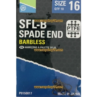 Afbeelding van Preston SFL B Spade End Barbless (10 pcs) Maat : 16