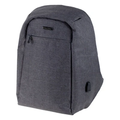 Image de Lightpak Sac à dos &#039;SAFEPAK&#039;, avec port USB, gris