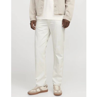Afbeelding van Jack &amp; Jones Heren Jeans Broeken JJICHRIS JJCOOPER AM 900 comfort/relaxed Fit Beige 30W / 30L Volwassenen