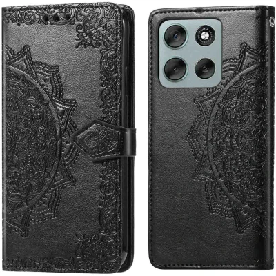 Afbeelding van imoshion Mandala Bookcase voor de Motorola Moto G56 Zwart