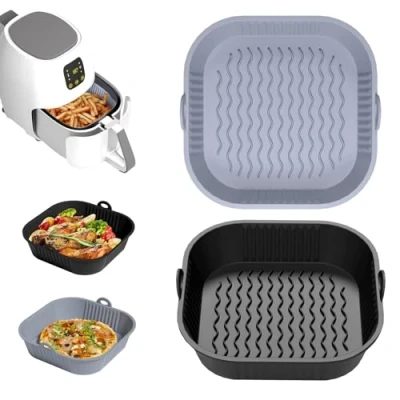 Afbeelding van Diboniur 2 stuks siliconen bakvormen Air Fryer