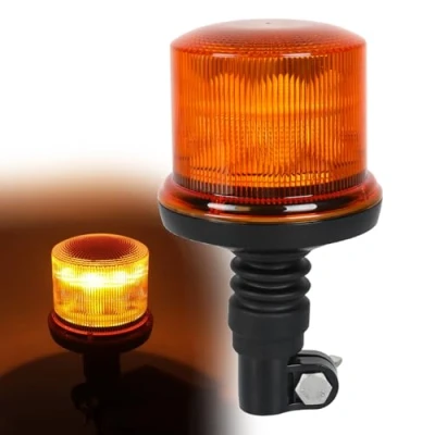 Afbeelding van AOHEWEI Amber led waarschuwingsbaken, 8 modellen ,12/24V, 20 leds, stoboscooplampen, voor landbouwmachines, bedrijfsvoertuigen, schoolbus, tractor, graafmachines, vrachtwagens