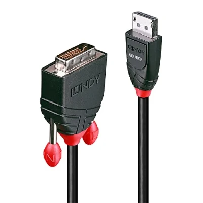 Afbeelding van LINDY 41491 DisplayPort kabel / DVI Adapterkabel stekker, D 24+1 polige stekker 2.00 m Zwart
