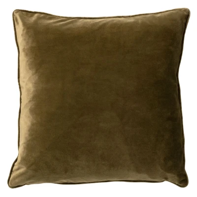 Afbeelding van Dutch Decor FINN Sierkussen 45x45 cm velvet effen kleur Military Olive groen