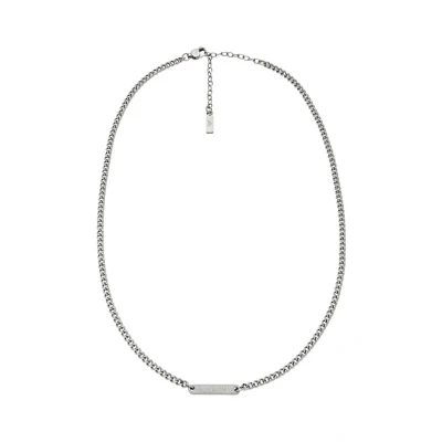 Afbeelding van Emporio Armani EGS3188040 Heren Collier 57 cm Zilverkleurig