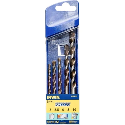 Afbeelding van IRWIN Multimateriaalboren Set 5PCS 5/5.5/6/8/10mm