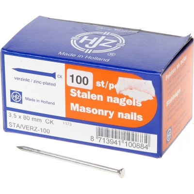 Afbeelding van Hjz Betonnagel platconische kop blauw 80 x 3.5mm