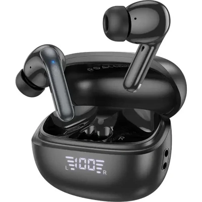 Afbeelding van Hoco EQ5 Headset ANC/ENC Bluetooth TWS Earbuds met Display Zwart