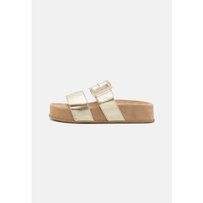 Afbeelding van Paul Green Pantoffels, Dames, Maat: 37, Future metallic/platino Hoogwaardig imitatieleer