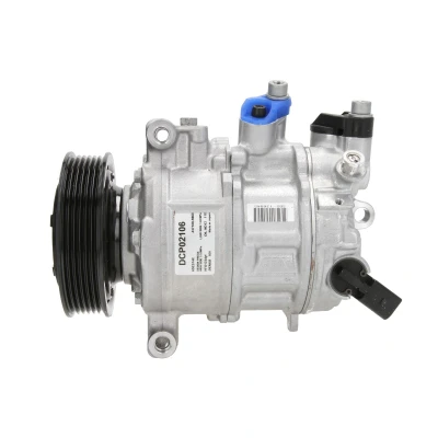 Afbeelding van DENSO DCP02106 AC Compressor 6SES14C PAG 46 YF R 134a, 1234yf AUDI: A6 C7 Saloon, A7 Sportback