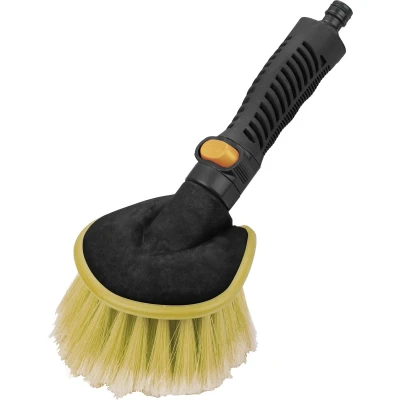 Afbeelding van Autowasborstel 26 cm geel waterdoorvoer