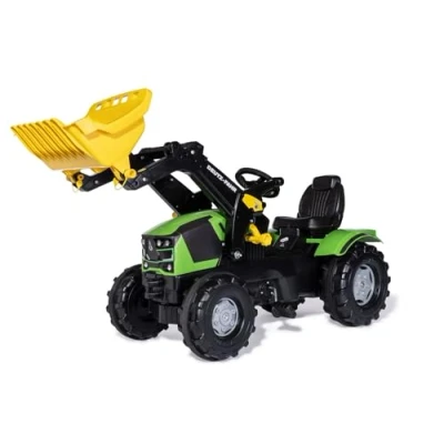 Afbeelding van Rolly Toys 61 120 1 Tractor met pedalen Farmtrac Deutz Fahr 5120 Schop voor