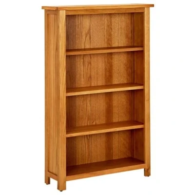 Afbeelding van Boekenkast met 4 schappen 70x22x110 cm massief eikenhout