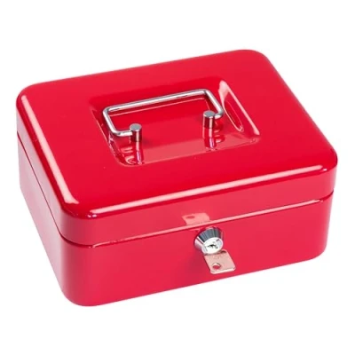 Afbeelding van Sax geldkistje, B 20 x H 9 D 16 cm, rood