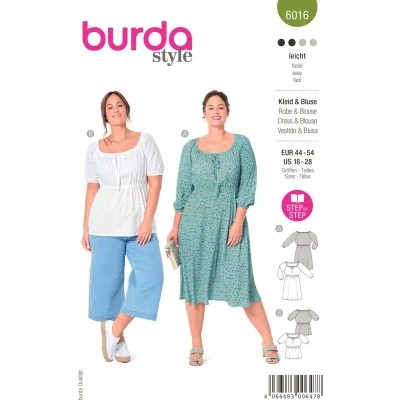 Afbeelding van Burda Naaipatroon 6016 Jurk en blouse