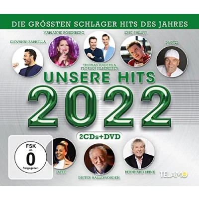 Afbeelding van Various Artists Unsere Hits 2022 (2 CD DVD)