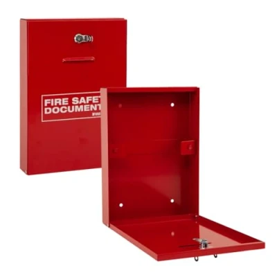 Afbeelding van Firechief DHS2 Documentenvak met slot, rood
