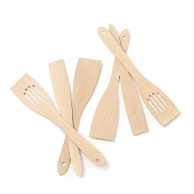Afbeelding van Tuuli Kitchen Keukengerei, beukenhout (6 x spatel 30 cm)