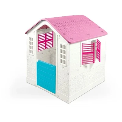 Afbeelding van Dolu Garden Wit/Roze Speelhuisje met Accessoires 2578