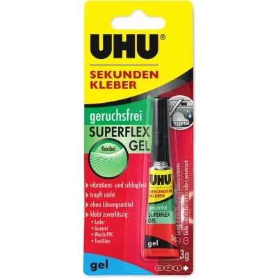 Afbeelding van UHU 45565 lijm Gel Cyanoacrylaatlijm 3 g